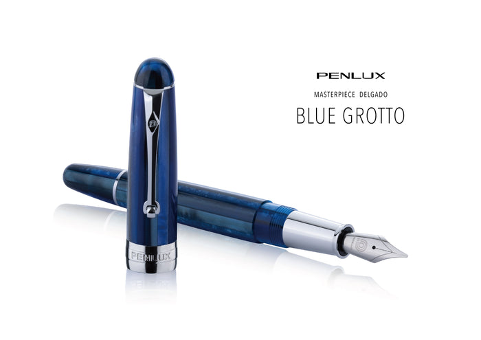 Penlux Delgado Blue Grotto Fountain Pen