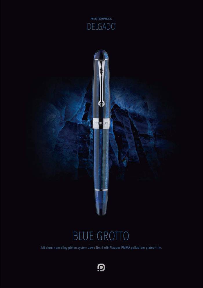 Penlux Delgado Blue Grotto Fountain Pen