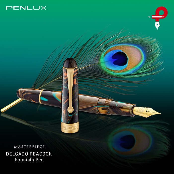 Penlux Delgado Peacock Fountain Pen