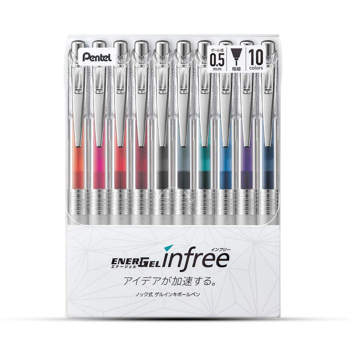 Pentel Energel Infree Gel Ballpoint Pen Set