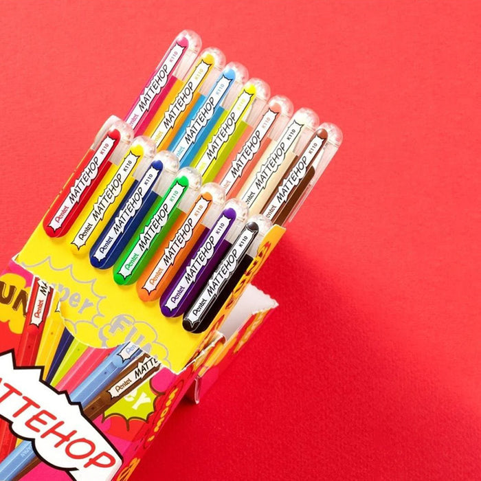 Pentel Rollerball Pen Matte Hop Set