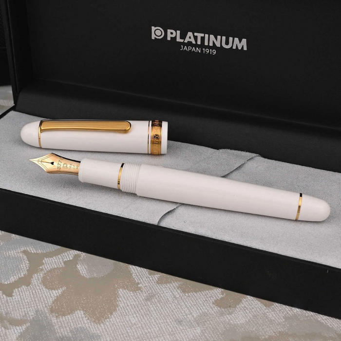 Platinum 3776 White Century Fountain Pen