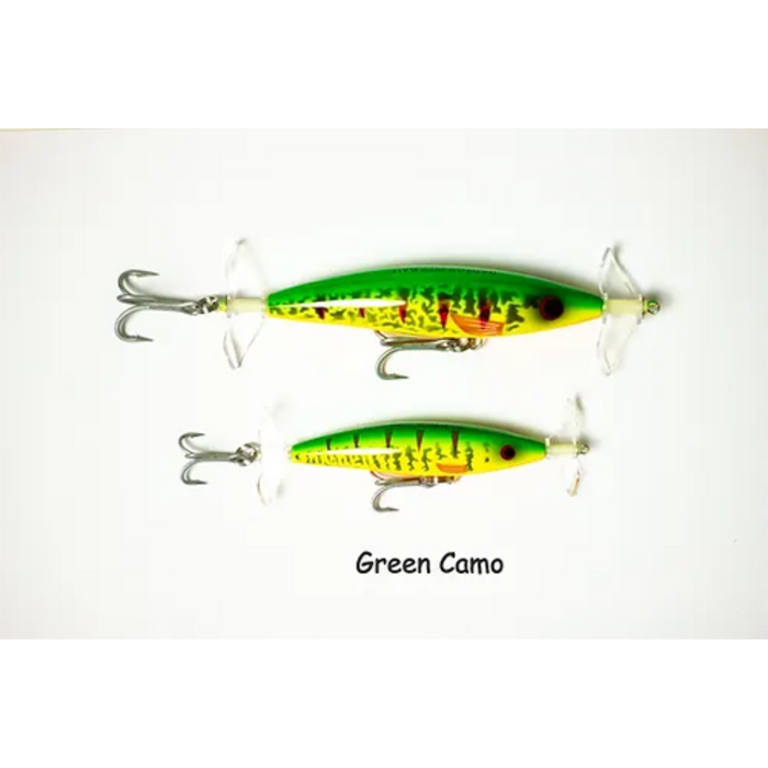 RAPTOR LURES FIZZ BAIT [SZ:115MM CLR:GREEN CAMO]