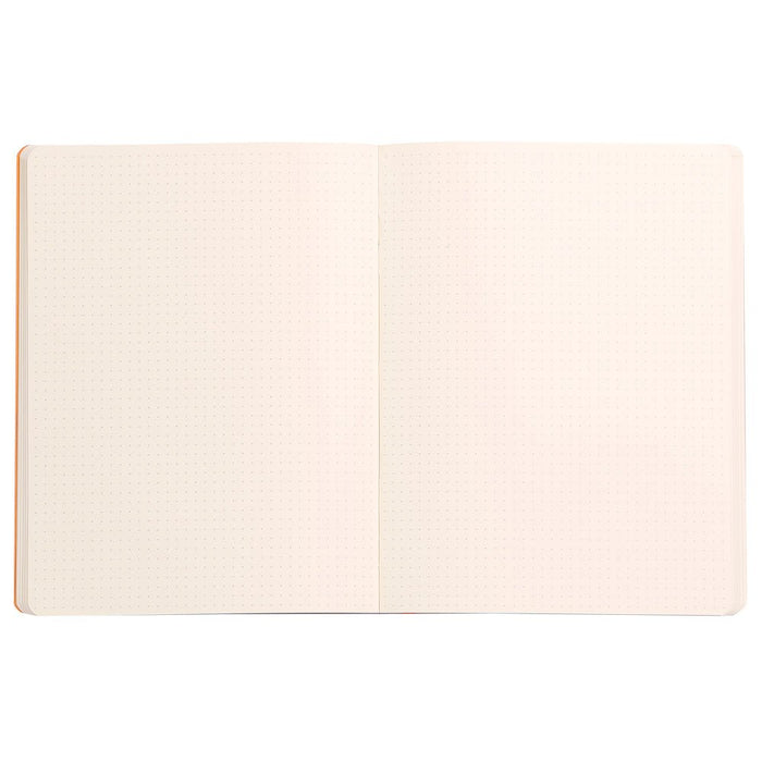 Rhodiarama Softcover Dotted Notebook (190X250mm) - SCOOBOO - RHRM_AGRN_NB_190X250_DOT_117556C - Ruled