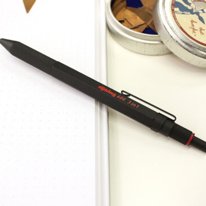 Rotring 600 3 in 1 Multicolor Pen & Mechanical Pencil