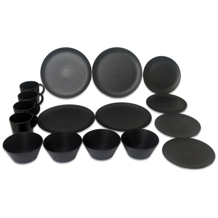 ROYAL RPET 16PCE DINNER SET GRANITE