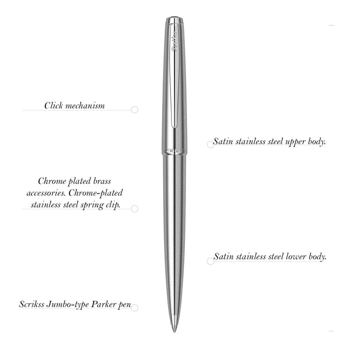 Scrikss Metropolis 78 Ballpoint Pen - SCOOBOO - 52355 - TGM - Ball Pen