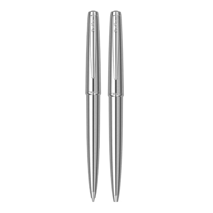 Scrikss Metropolis 78 M Stainless Steel BP+MP Set - SCOOBOO - 54472 - TGM - Ball Pen