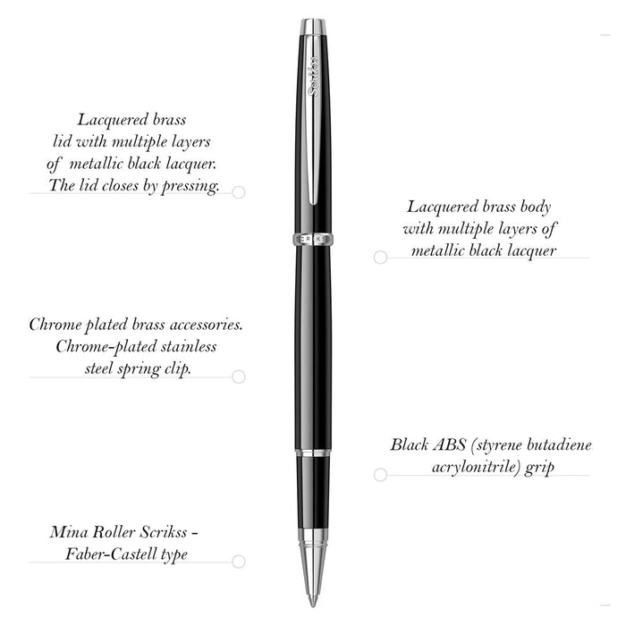 Scrikss Metropolis 800 Roller Pen - SCOOBOO - 63337 - TGM - Roller Ball Pen