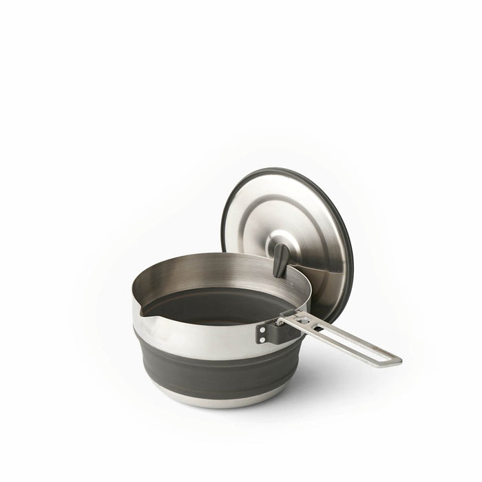 SEA TO SUMMIT DETOUR STAINLESS STEEL COLLAPSIBLE POURING POT 1.8L BLACK