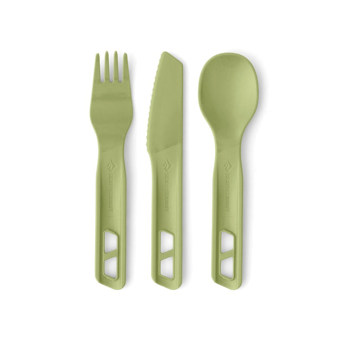 SEA TO SUMMIT HORIZON CUTLERY SET 3 PIECE [CLR:TARRAGON LIGHT GREEN]