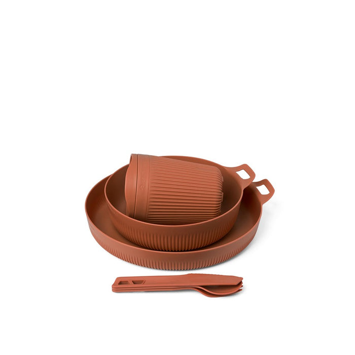 SEA TO SUMMIT HORIZON DINNERWARE SET 6 PIECE [CLR:BOMBAY BROWN RED]
