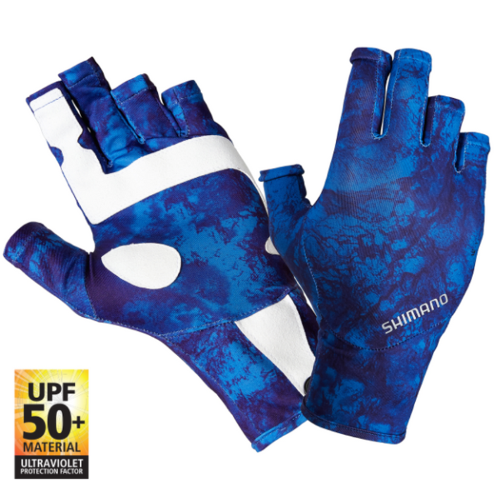 SHIMANO SUN GLOVES [CLR:WATER CAMO SZ:X-LARGE]