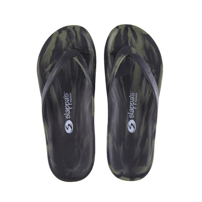 SLAPPA'S THONGS BLACK ARMY [SZ:34]
