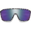SMITHS OPTICS BOOMTOWN MATTE BLACK MARBLE CHROMAPOP VIOLET MIRROR