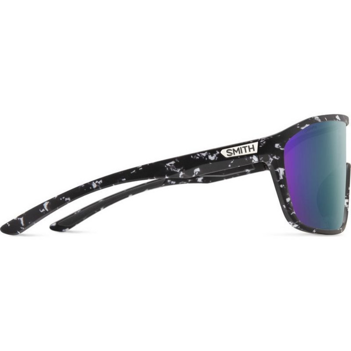 SMITHS OPTICS BOOMTOWN MATTE BLACK MARBLE CHROMAPOP VIOLET MIRROR