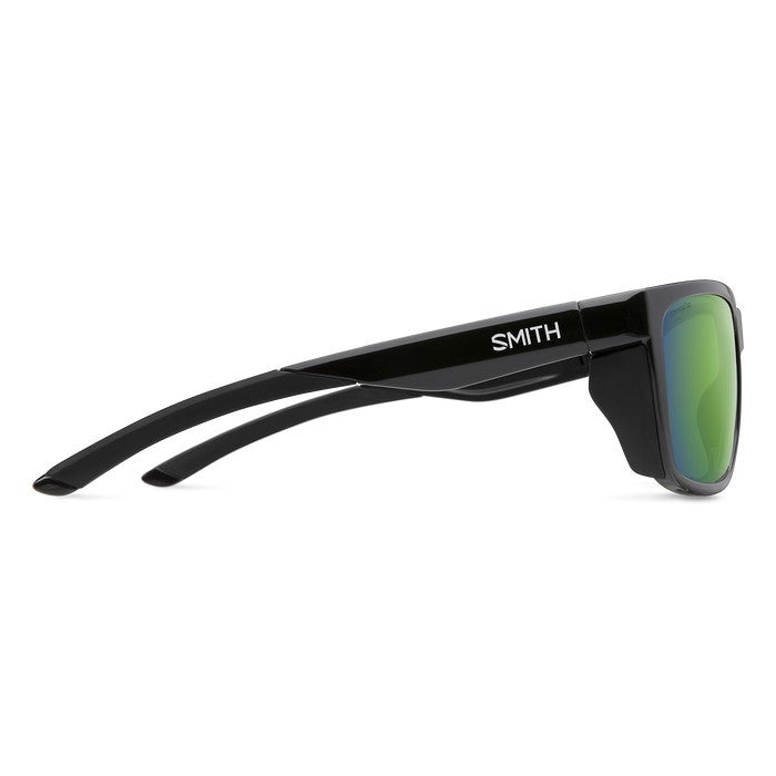 SMITHS OPTICS LONGFIN BLACK CHROMAPOP POLARIZED GREEN MIRROR