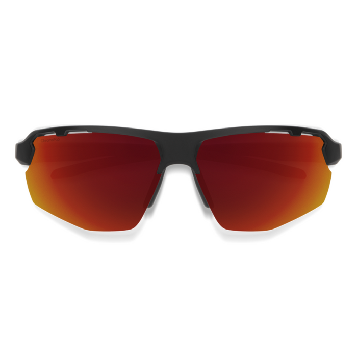 SMITHS OPTICS RESOLVE MATTE BLACK CHROMAPOP RED MIRROR