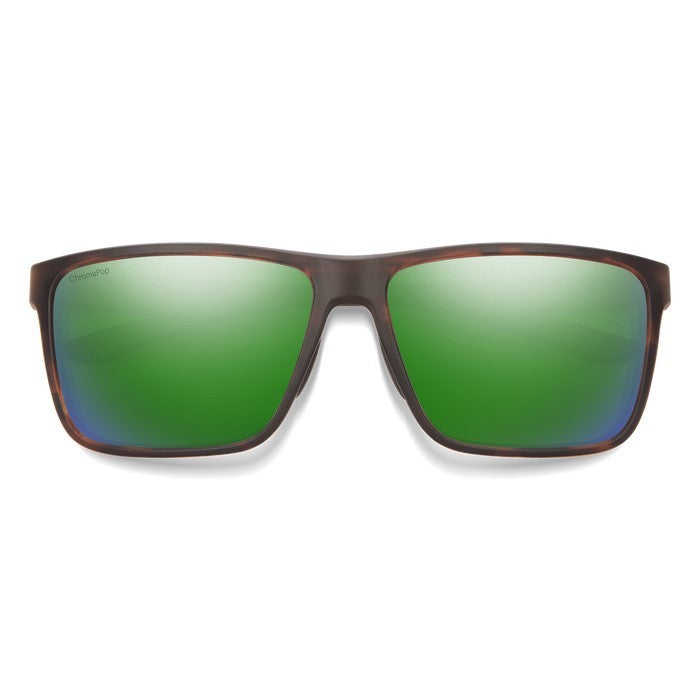 SMITHS OPTICS RIPTIDE MATTE TORTOISE CHROMAPOP GLASS GREEN MIRROR