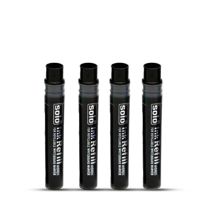 Solo Whiteboard Marker Black Ink Cartridge Set