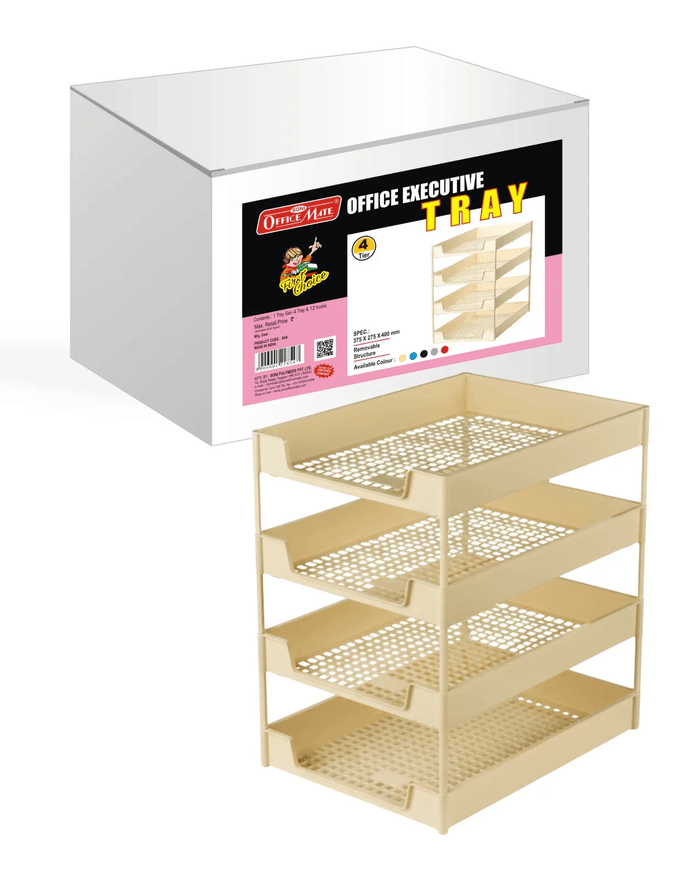 Soni Officemate 4 Tier Tray Desk Organizer