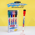 Soni Officemate Fine Tip Whiteboard Marker with Duster On Cap - Pack of 4