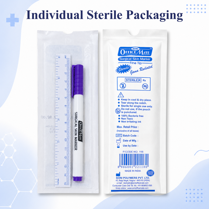Soni Officemate Surgical and Medical Skin Body Marker Pens