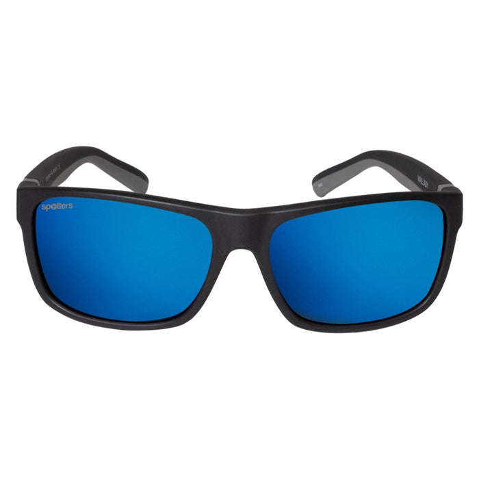 SPOTTERS SUNGLASSES KIDS WOMBAT MATT BLACK [LENS:BLUE MIRROR]