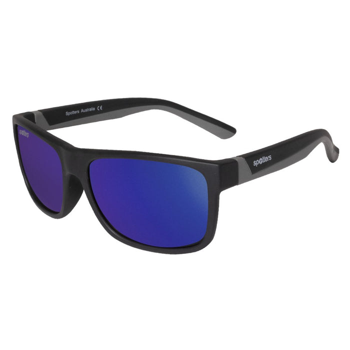 SPOTTERS SUNGLASSES KIDS WOMBAT MATT BLACK [LENS:PURPLE MIRROR]