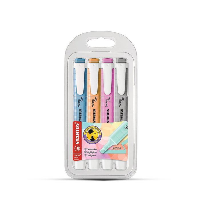 Stabilo Swing Cool Pastel Highlighters- Pack of 4
