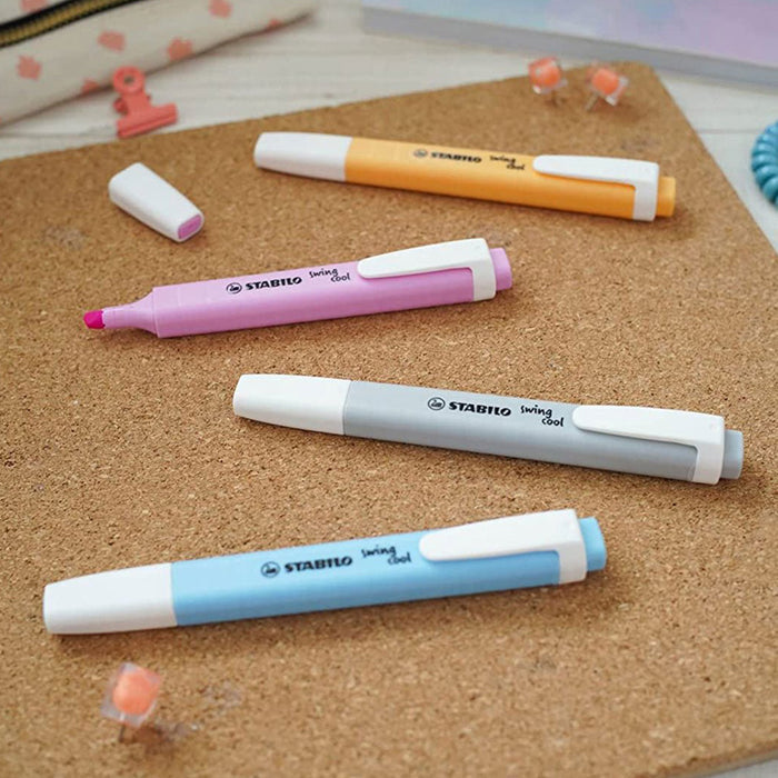 Stabilo Swing Cool Pastel Highlighters- Pack of 4