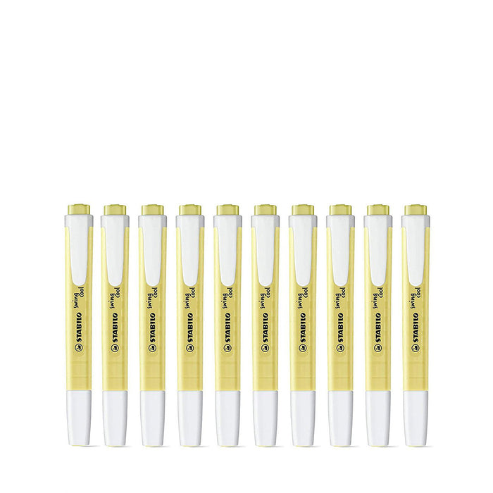 Stabilo Swing Cool Pastel Yellow Highlighters Set