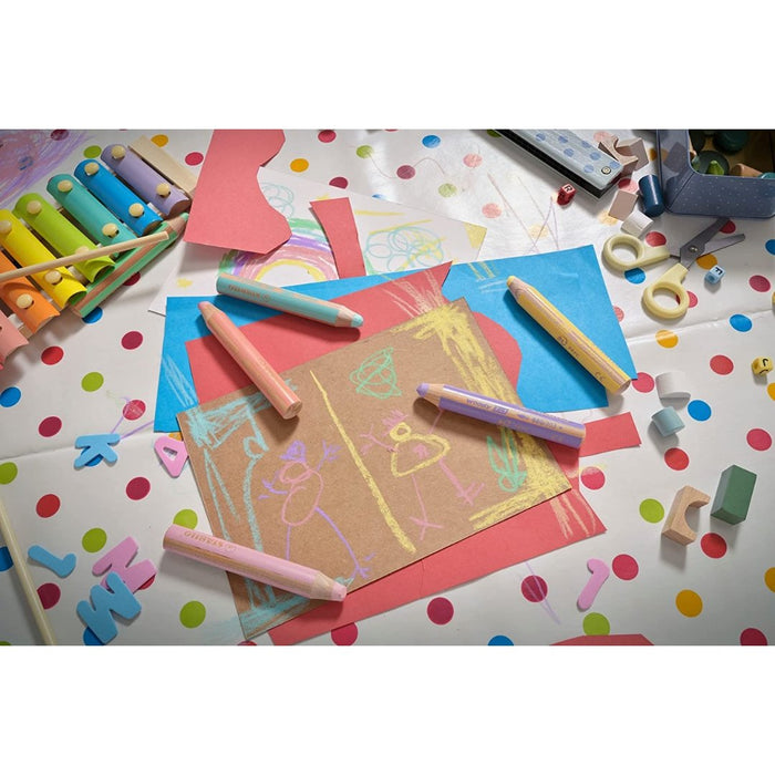 Stabilo Woody 3 in 1 Pencil Set, 18-Color - SCOOBOO - 880/18-4 - Coloured Pencils