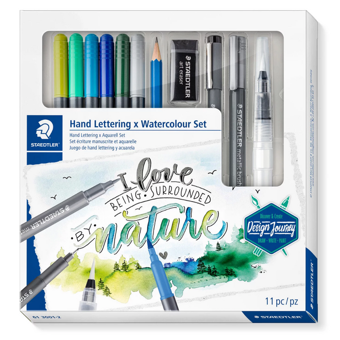 Staedtler Hand Lettering X Watercolour Set - SCOOBOO - 613001-2 - Brush Pens