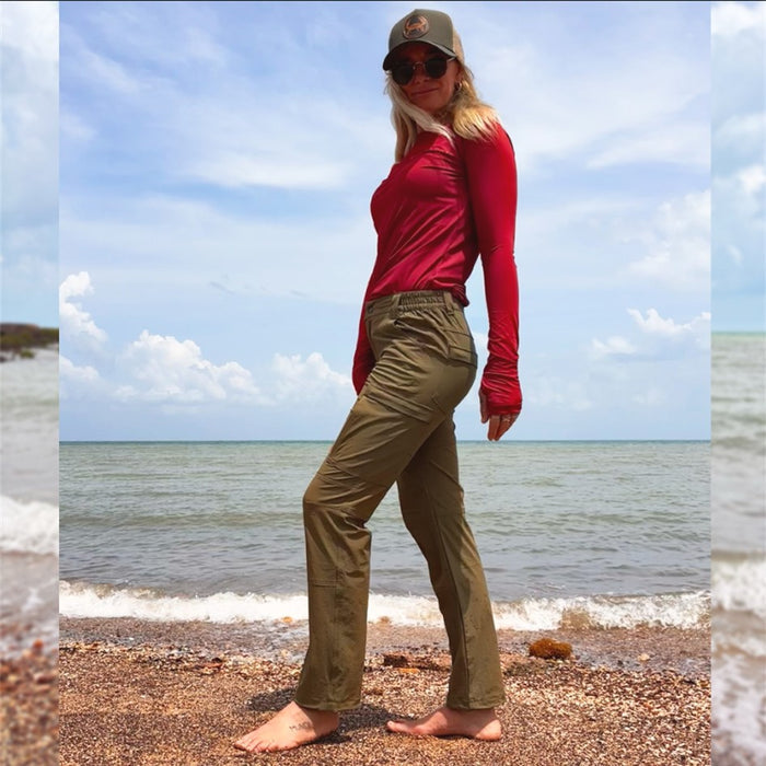 STAUNCH CRAB COAST TO CAMP PANTS KHAKI [SZ:LARGE]