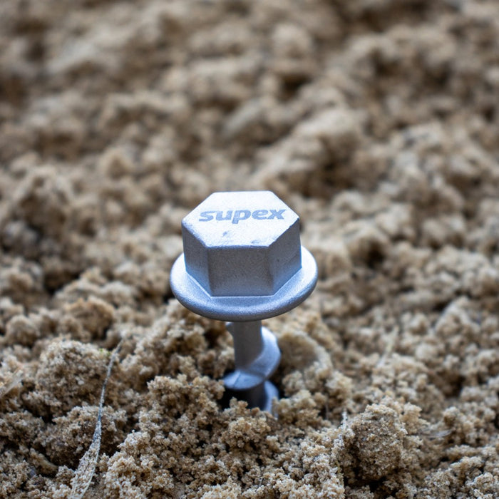 SUPEX SMALL ALLOY SCREW IN PEGS 8 PACK