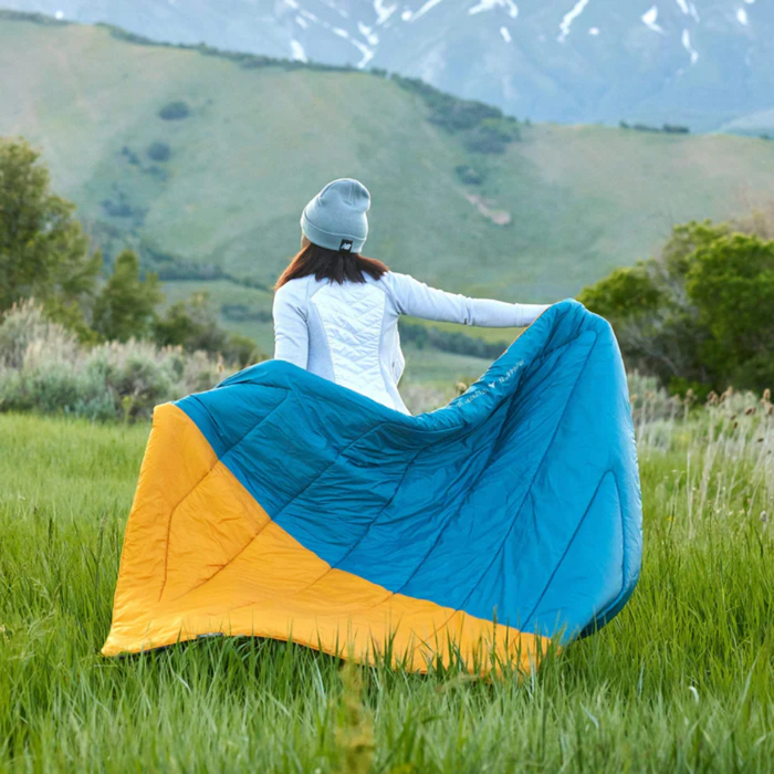 TETON ACADIA OUTDOOR CAMP BLANKET [CLR:GOLDENROD & PEACOCK]
