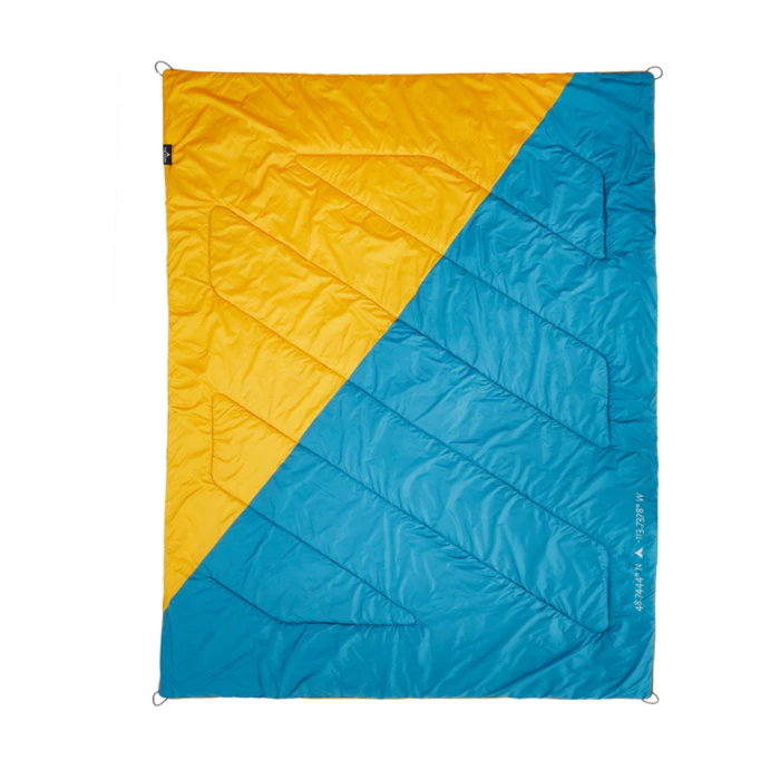 TETON HIGHLINE RUGGED OUTDOOR CAMP BLANKET [CLR:GOLDENROD & PEACOCK]