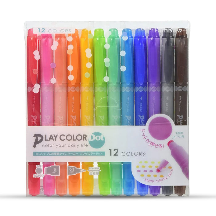 Tombow Play Color Dot Aqueous Pen Highlighter Set