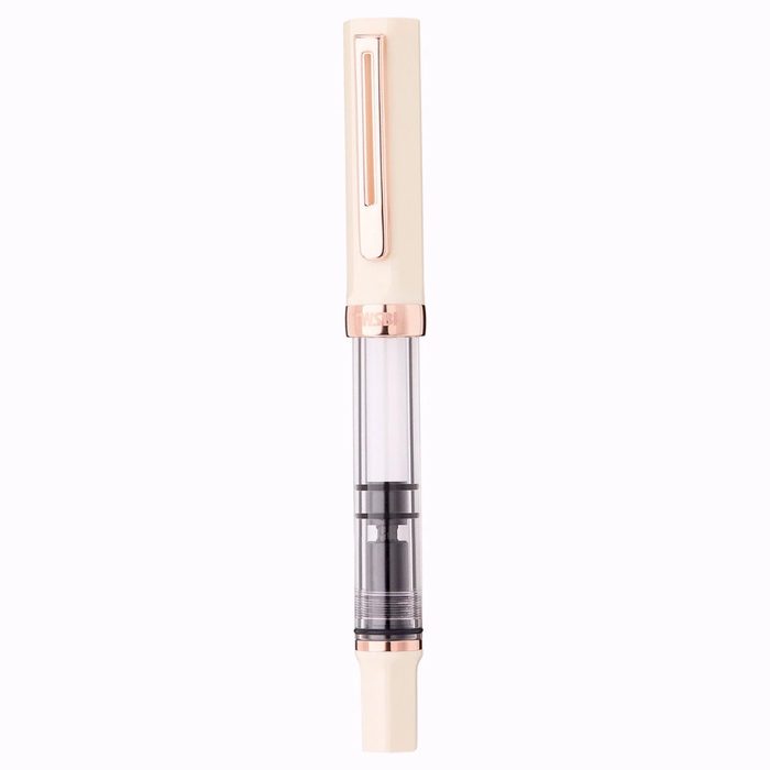 Twsbi Eco Fountain Pen in Creme with Rosegold Trim