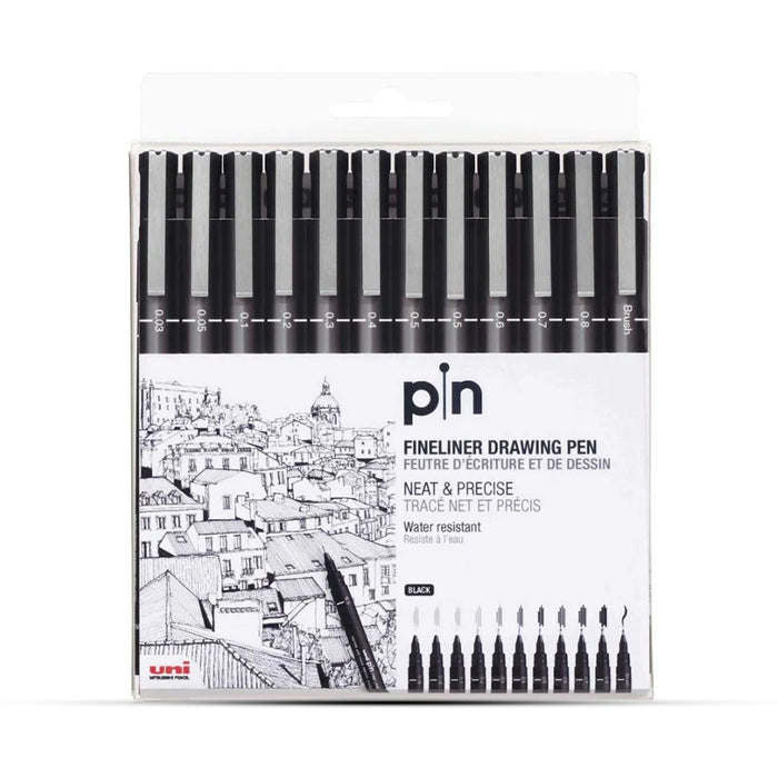 Uni-ball Fineliner Drawing Pens Set