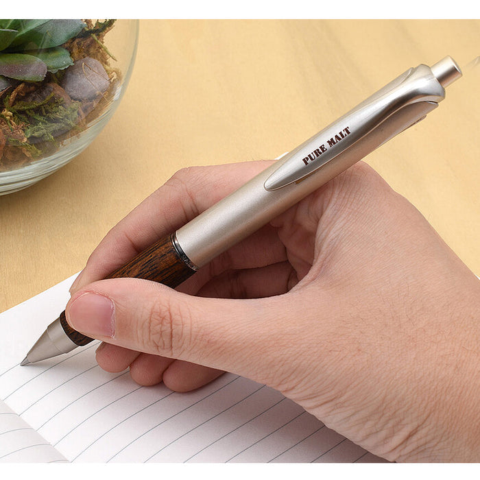 Uni Pure Malt Oakword Grip Ballpoint Pen
