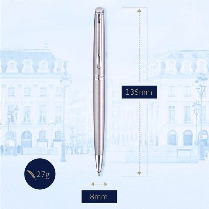 Waterman Hemisphere Stainless Steel CT Ballpoint Pen 9000017093