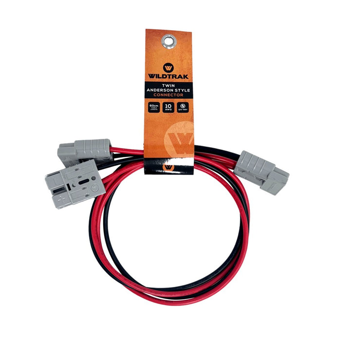 WILDTRAK 50A ANDERSON CONNECTOR TWILL 5MM LEAD 60CM 10AWG