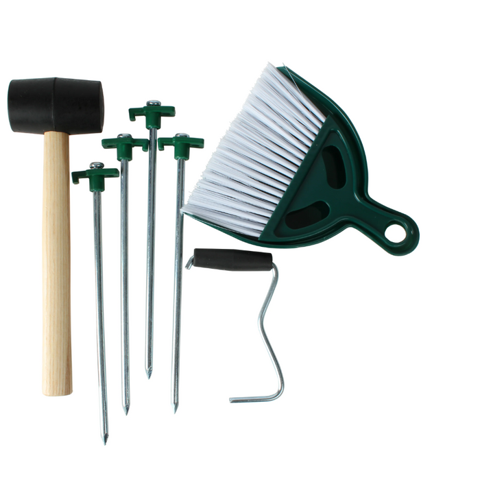 WILDTRAK 8 PIECE TENT ESSENTIAL KIT IN NET BAG