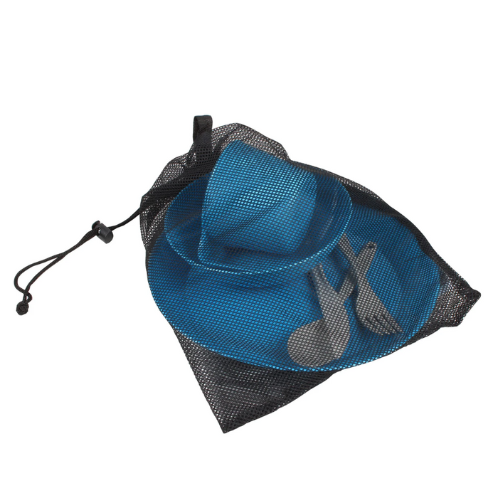 WILDTRAK CAMP DINNER SET 6 PIECE WITH NET BAG