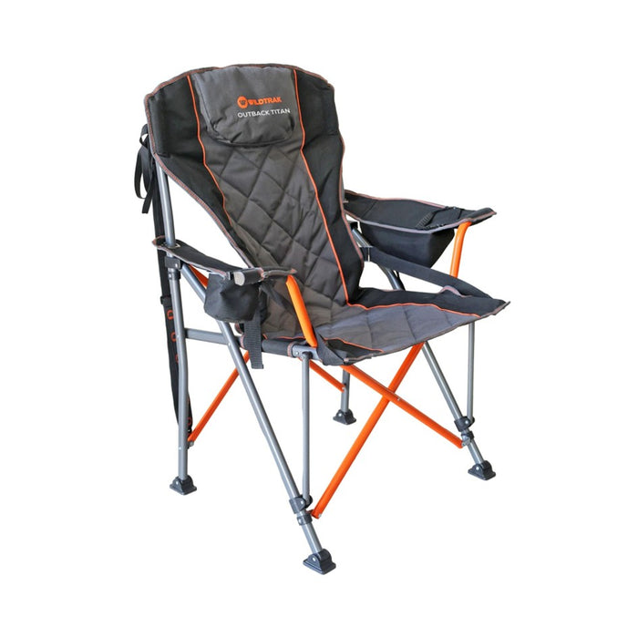 WILDTRAK OUTBACK TITAN DELUXE 300KG LUMBAR CAMP CHAIR