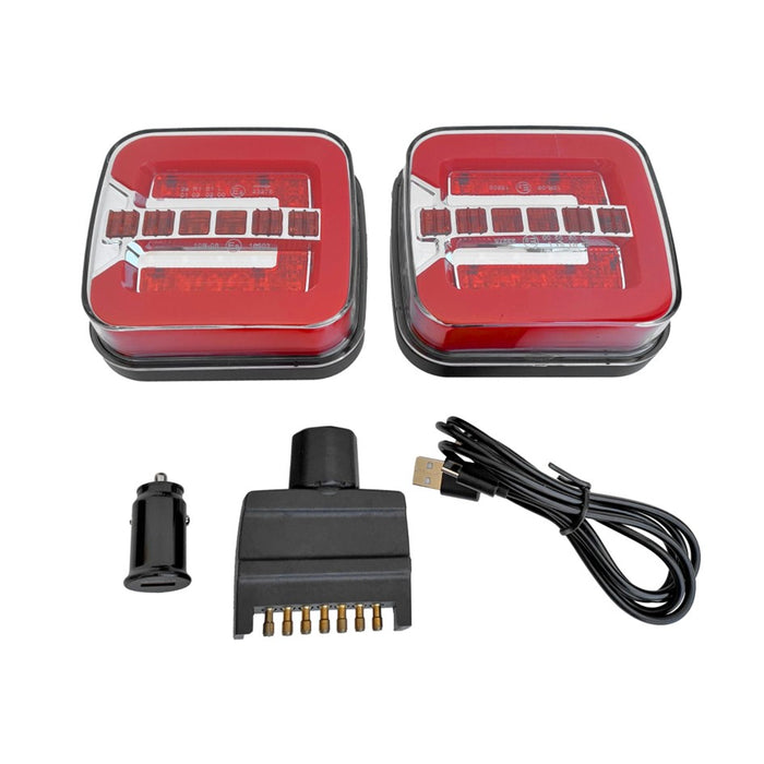 WILDTRAK QUICKFIT WIRELESS MAGNETIC TRAILER LIGHTS 4 FUNCTIONS