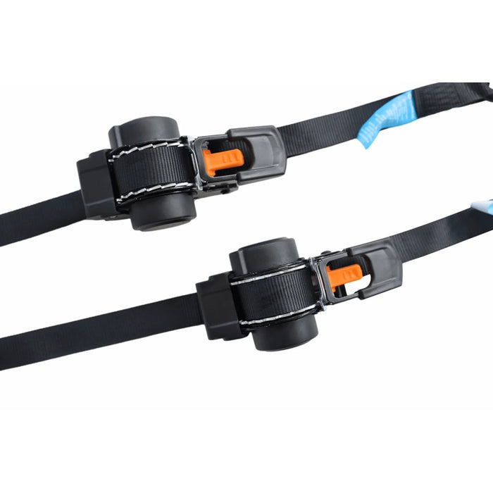 WILDTRAK RETRACTABLE RATCHET TIE DOWN STRAP 2PCE 350X2.5CM