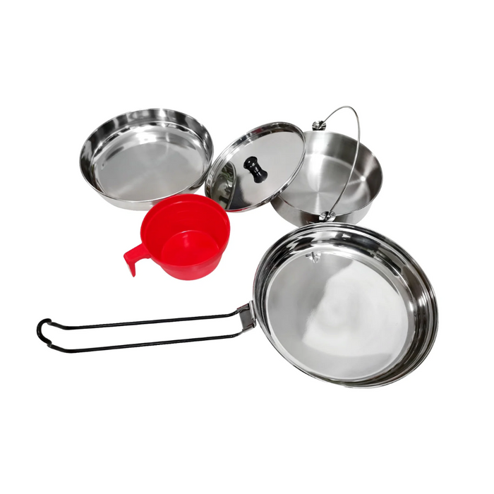 WILDTRAK STAINLESS STEEL 1 PERSON MESS KIT